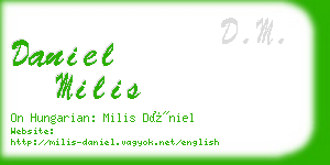 daniel milis business card